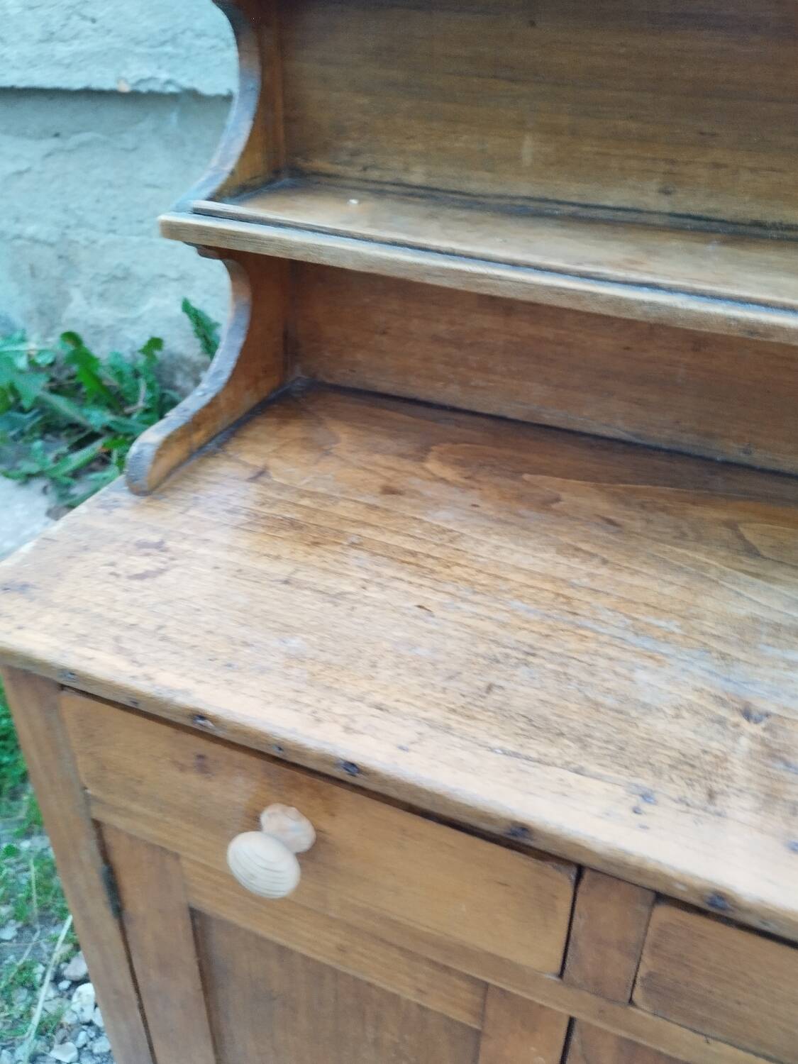 Petit buffet meuble de cuisine d'appoint ancien vintage