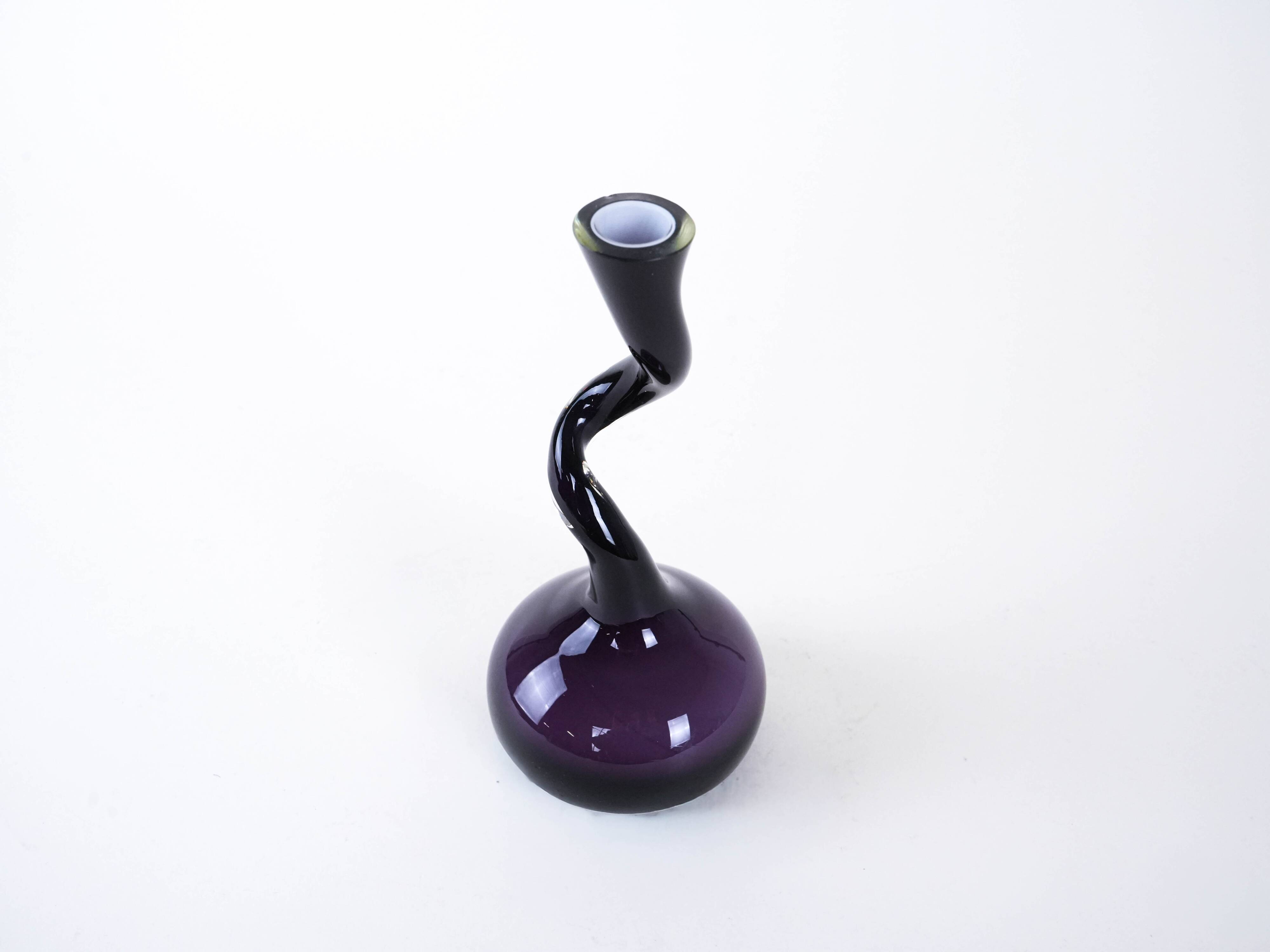 Purple vase, Danish design, 1990s, made in Denmark