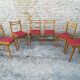 Six chaises vintage