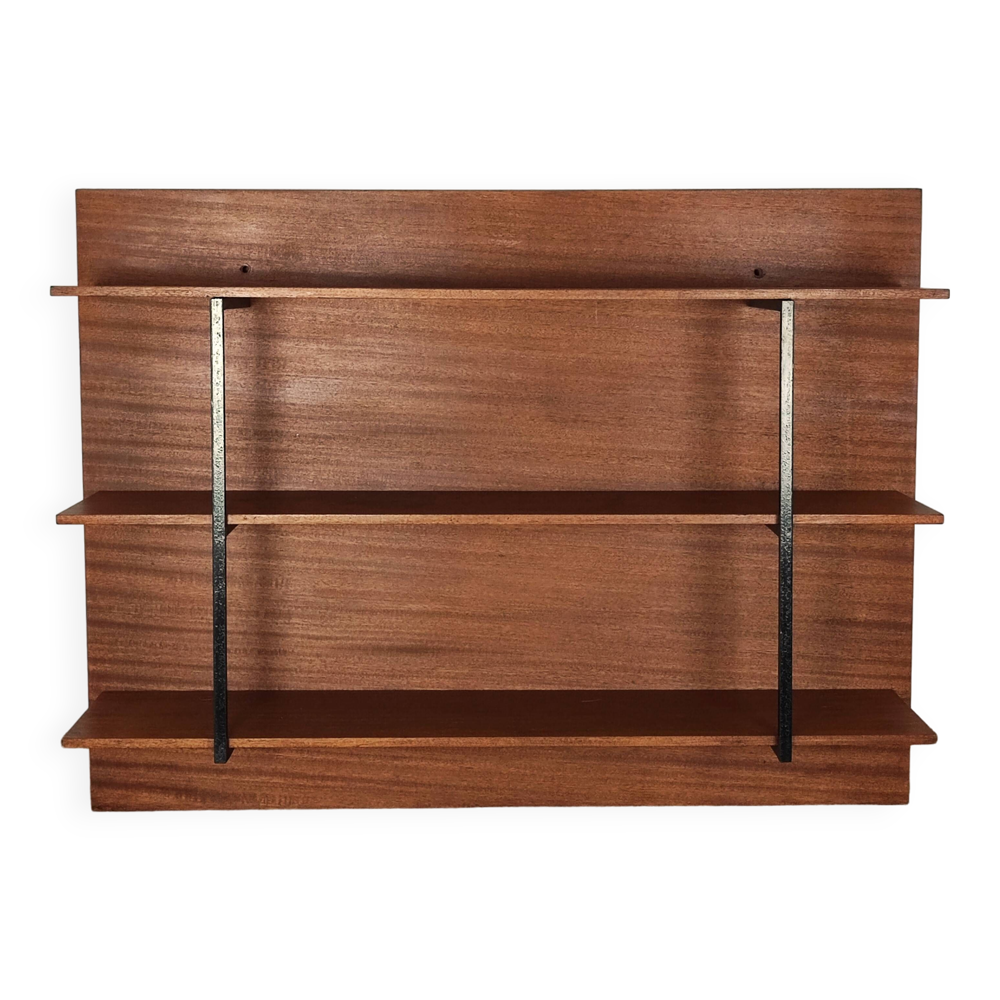 60' wall-mounted bookcase shelf