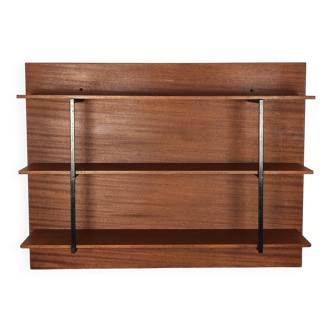 60' wall-mounted bookcase shelf