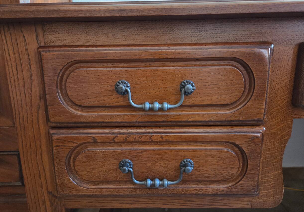 Solid oak desk