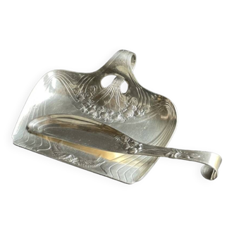 Crumb catcher with its crumb scraper - Orfèvrerie Gallia for Christofle