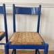 Paire de chaises en bois et corde