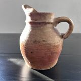 Raw stoneware pitcher