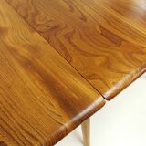 Mid century Ercol beech & elm drop leaf dining kitchen breakfast table