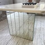 80s lacquered desk and mirror