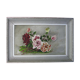 Oil painting on panel bouquet signed J.Delage