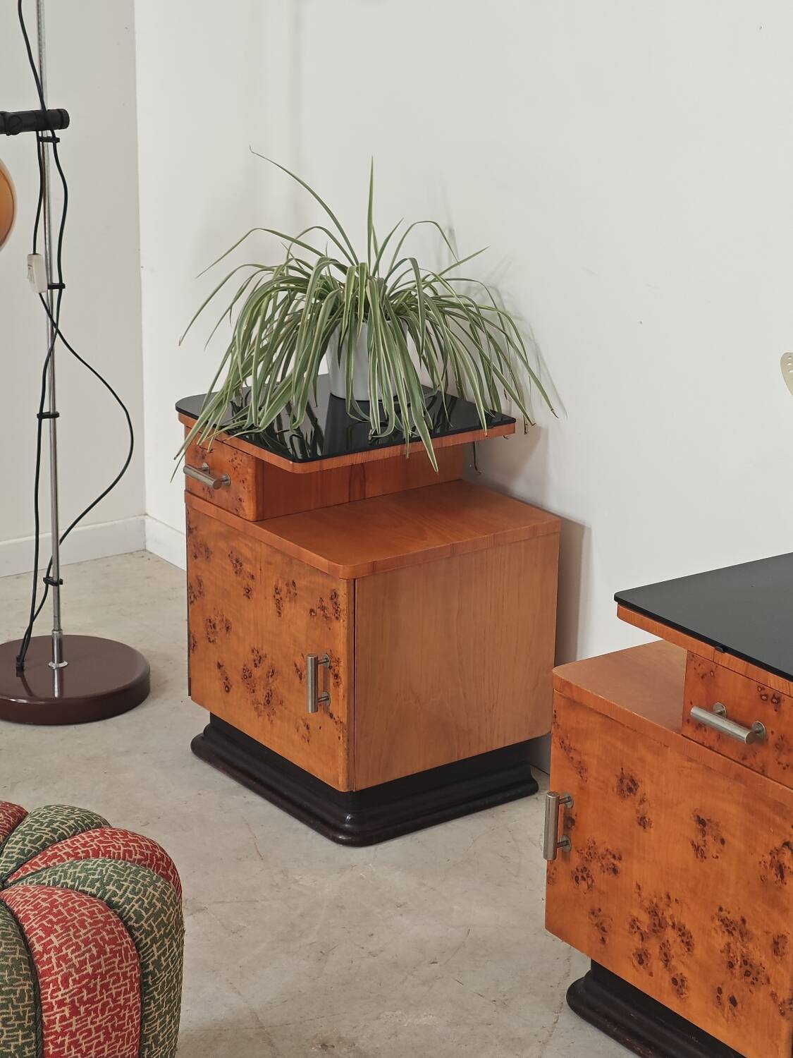 Jindrich Halabala dressing table and bedside tables for Up Zavody 1950