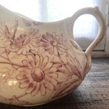 Broc de toilette terre de fer rose