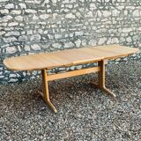Scandinavian Design Extension Table 1960/70 In Solid Beech