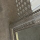 Large oriental mirror in pierced metal - H 116 cm