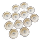 12 Luneville K&G soup plates, letter F