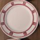 Eight Badonviller dinner plates