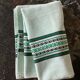 Cotton &  linen tablecloth vintage light green color