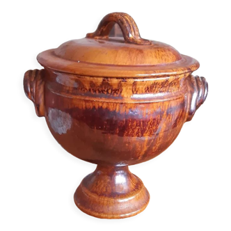 Terracotta tureen signed vieux Biot