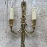Louis XVI style bronze wall lights attributed to Henri Vian