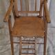 Chaise bébé vintage en bois