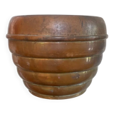 Art Deco vase J.Chesnais Villedieu circa 1930 brassware copper