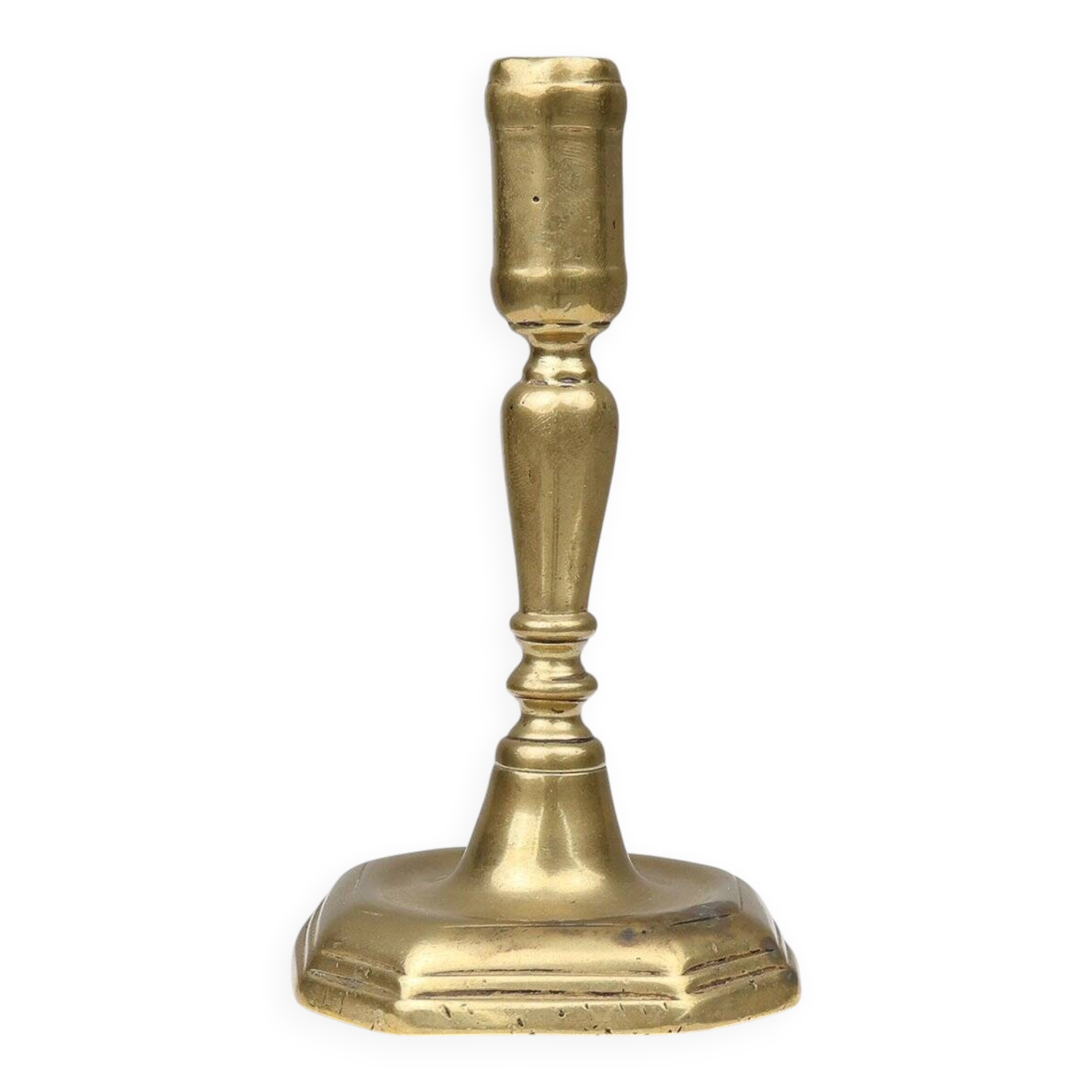 French Antique Candlestick in Bronze, 16th Century