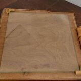 Wooden and bamboo glazed tray