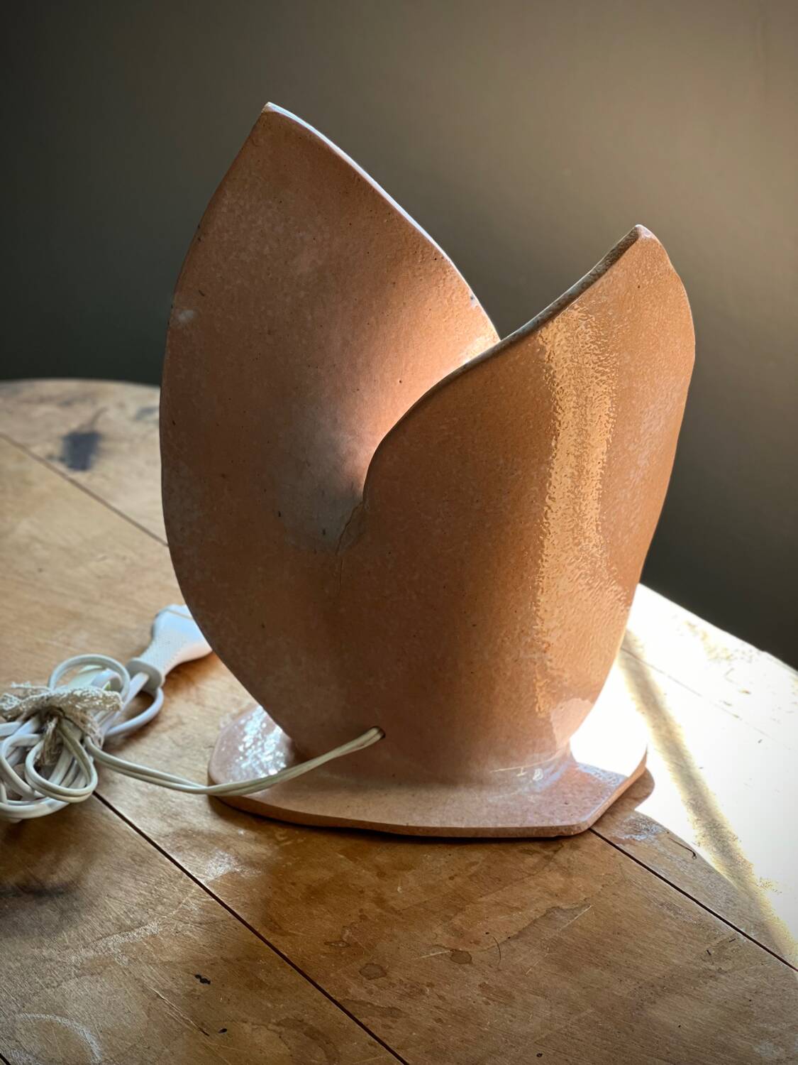 Modern/contemporary handmade ceramic lamp