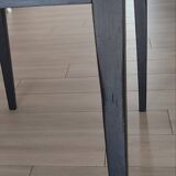 Old restored table with shutters with 4 legs
