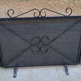 3-leaf iron fireplace screen