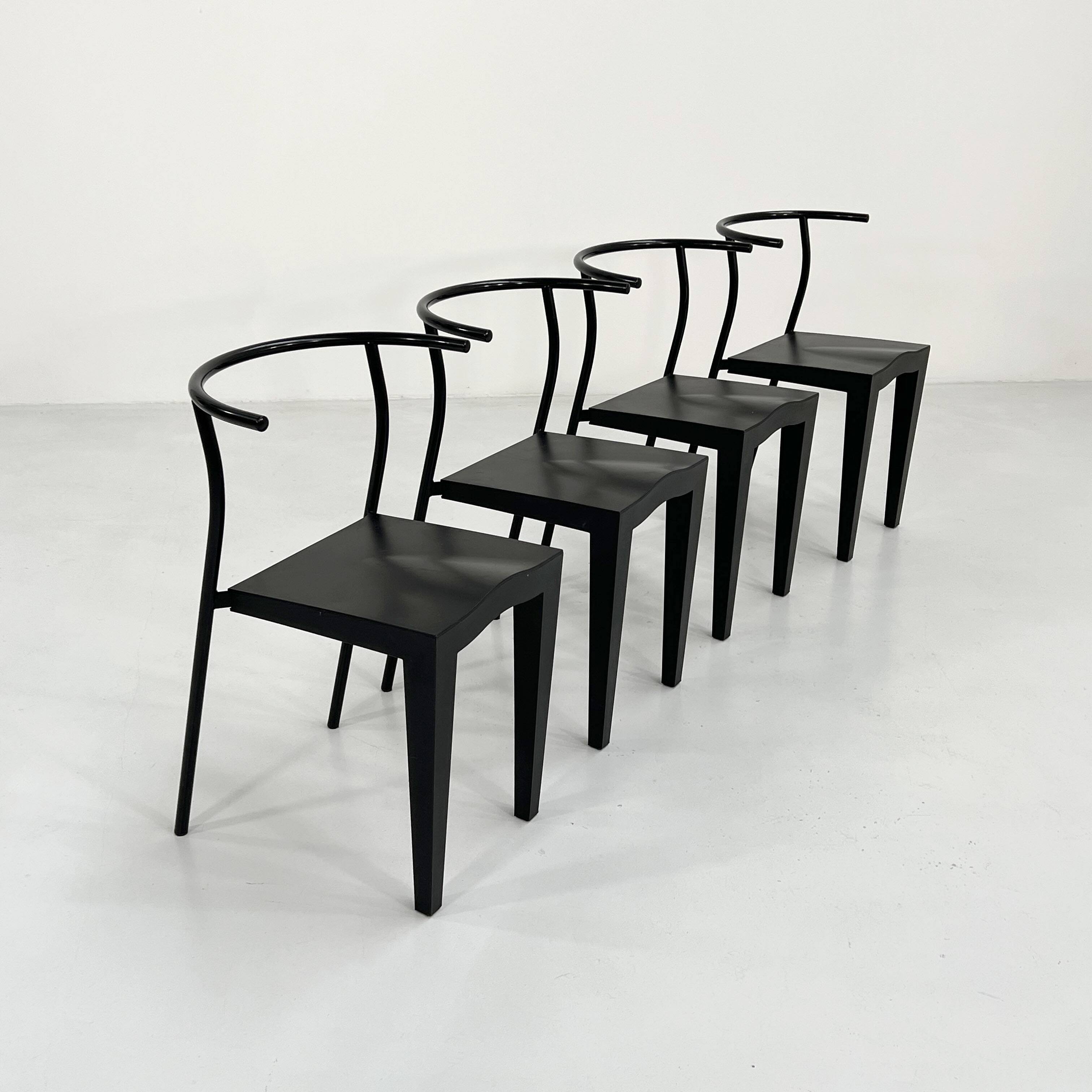 Set of 4 Dr. Glob chairs by Philippe Starck for Kartell 1980