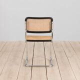 Black cesca chair by Marcel Breuer