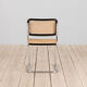 Black cesca chair by Marcel Breuer