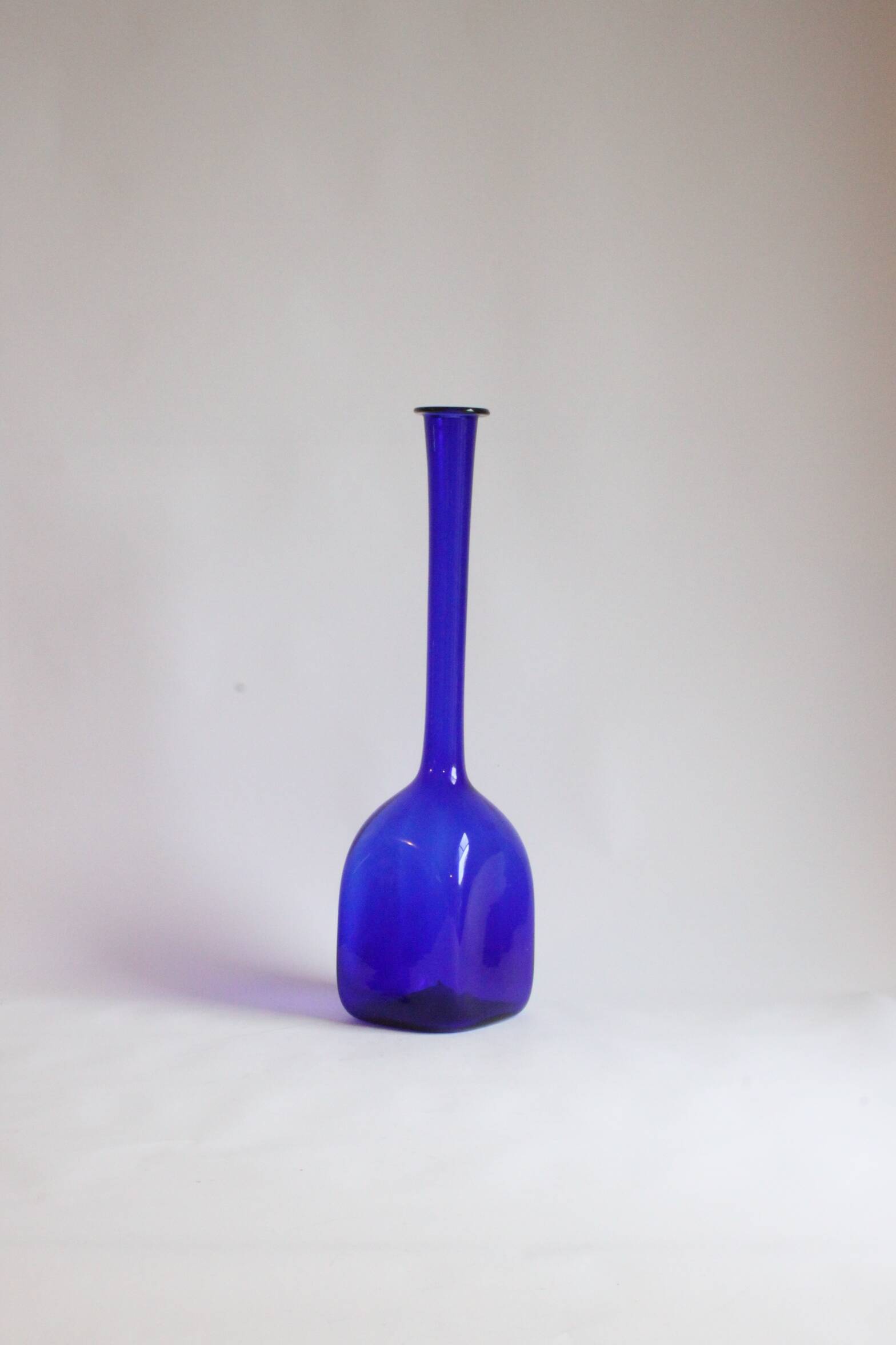 Cobalt Blue Empoli Glass Vase