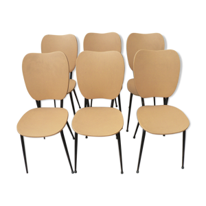 Série de 6 chaises vintage