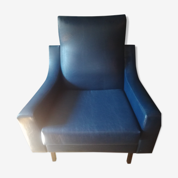 Vintage blue skai chair