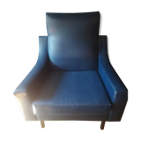 Vintage blue skai chair