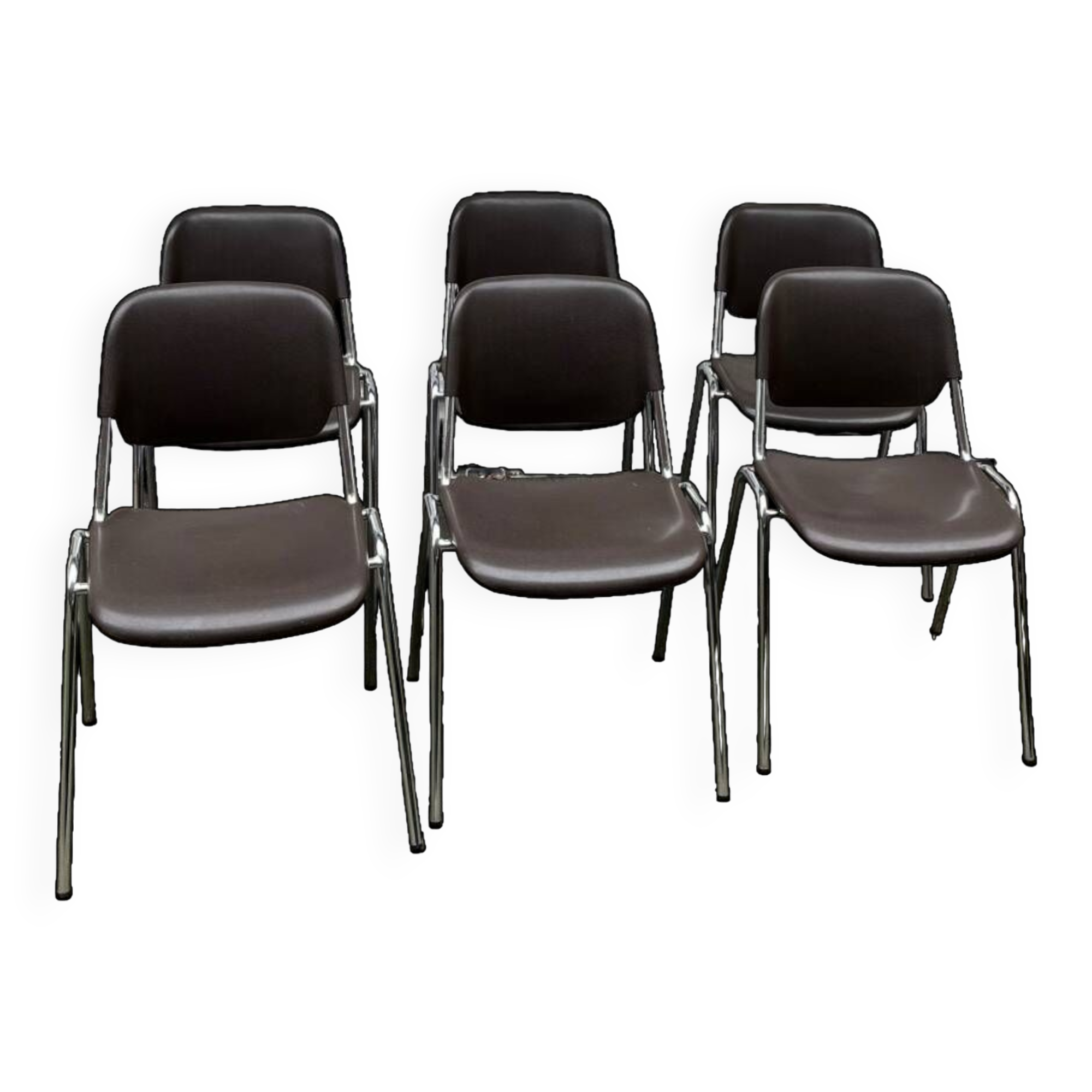 Set of 6 vintage chairs by Helmut Starke, Multi-Set model