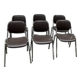 Set of 6 vintage chairs by Helmut Starke, Multi-Set model