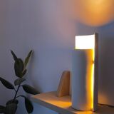 Tile lamp in white sandstone