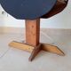 Vintage folk art magazine rack side table