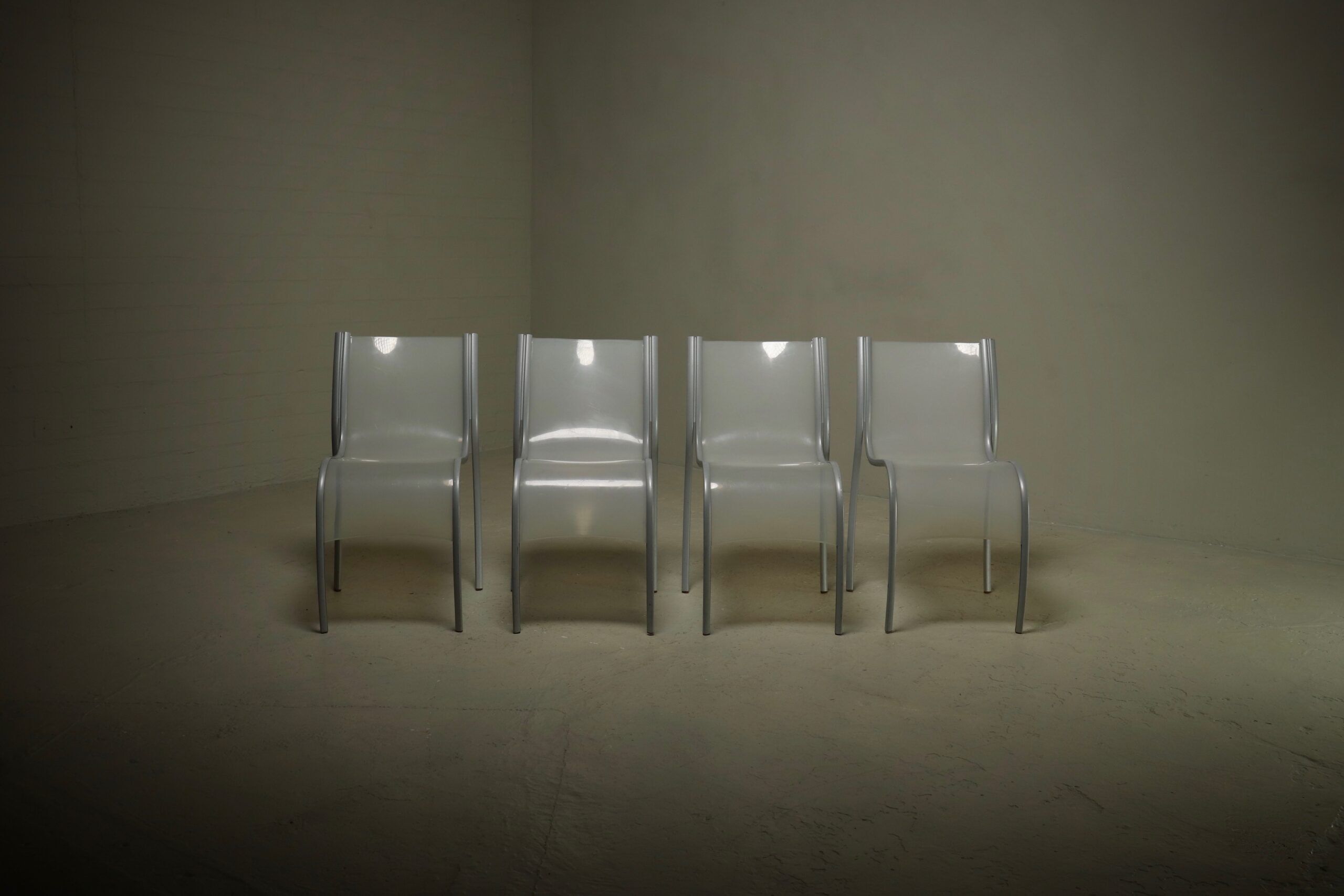 Set of 4 FPE chairs by Ron Arad for Kartell 1990s