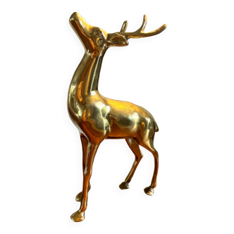 Golden brass deer animal