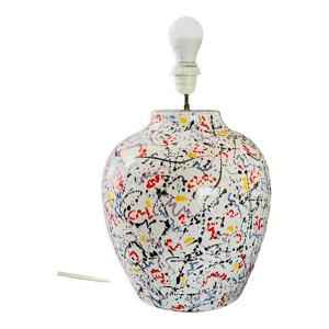 Pied de lampe céramique - 1980