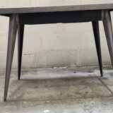 Antique large Tolix A table in brushed metal