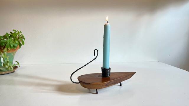 Brutalist vintage candleholder