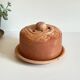 ART NOUVEAU Terracotta BUTTER DISH