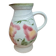 Pichet Sarreguemines barbotine floral decoration