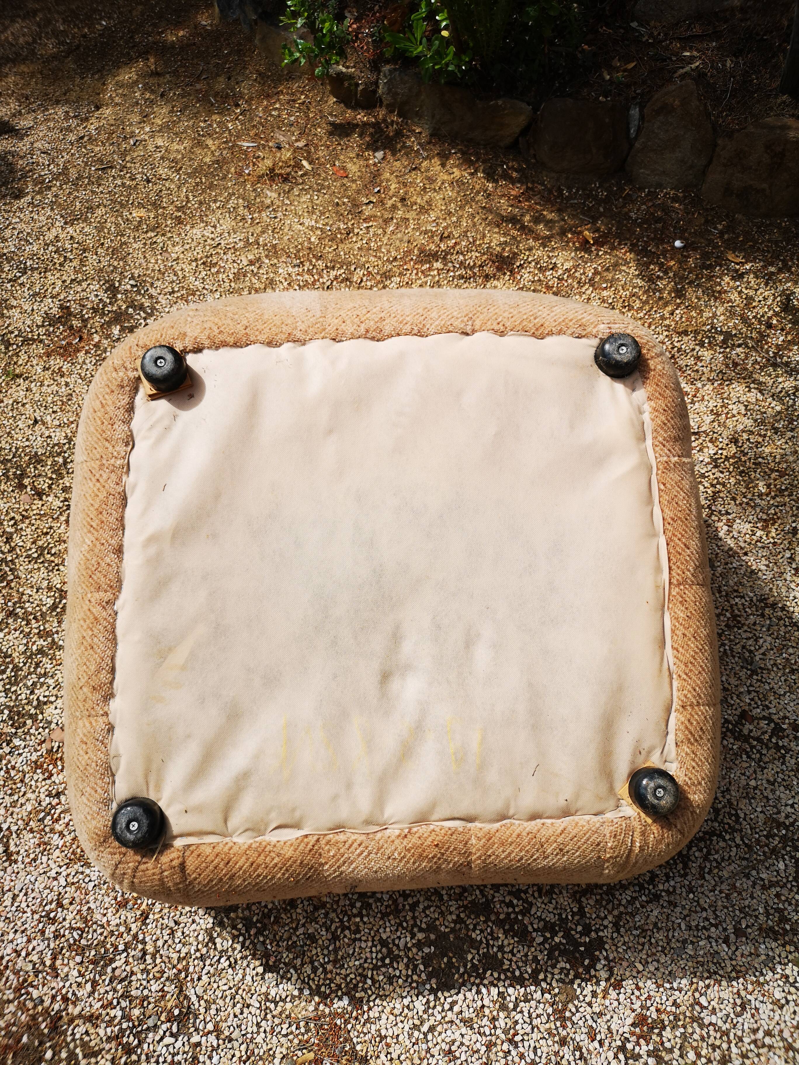 Vintage velvet armchair