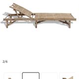 Bamboo deckchair
