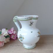 Pichet Cruche Carafe Faïencerie Moustiers Signed Lallier Vintage