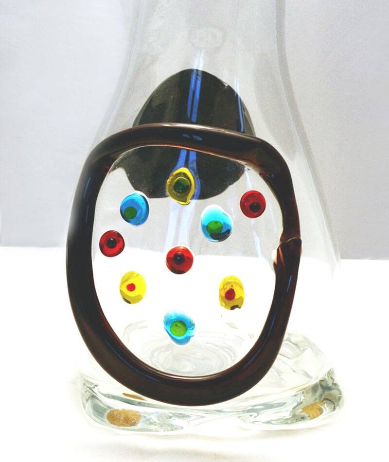 Fulvio Bianconi 'Spring' vase for Mazzega Murano, 1970s